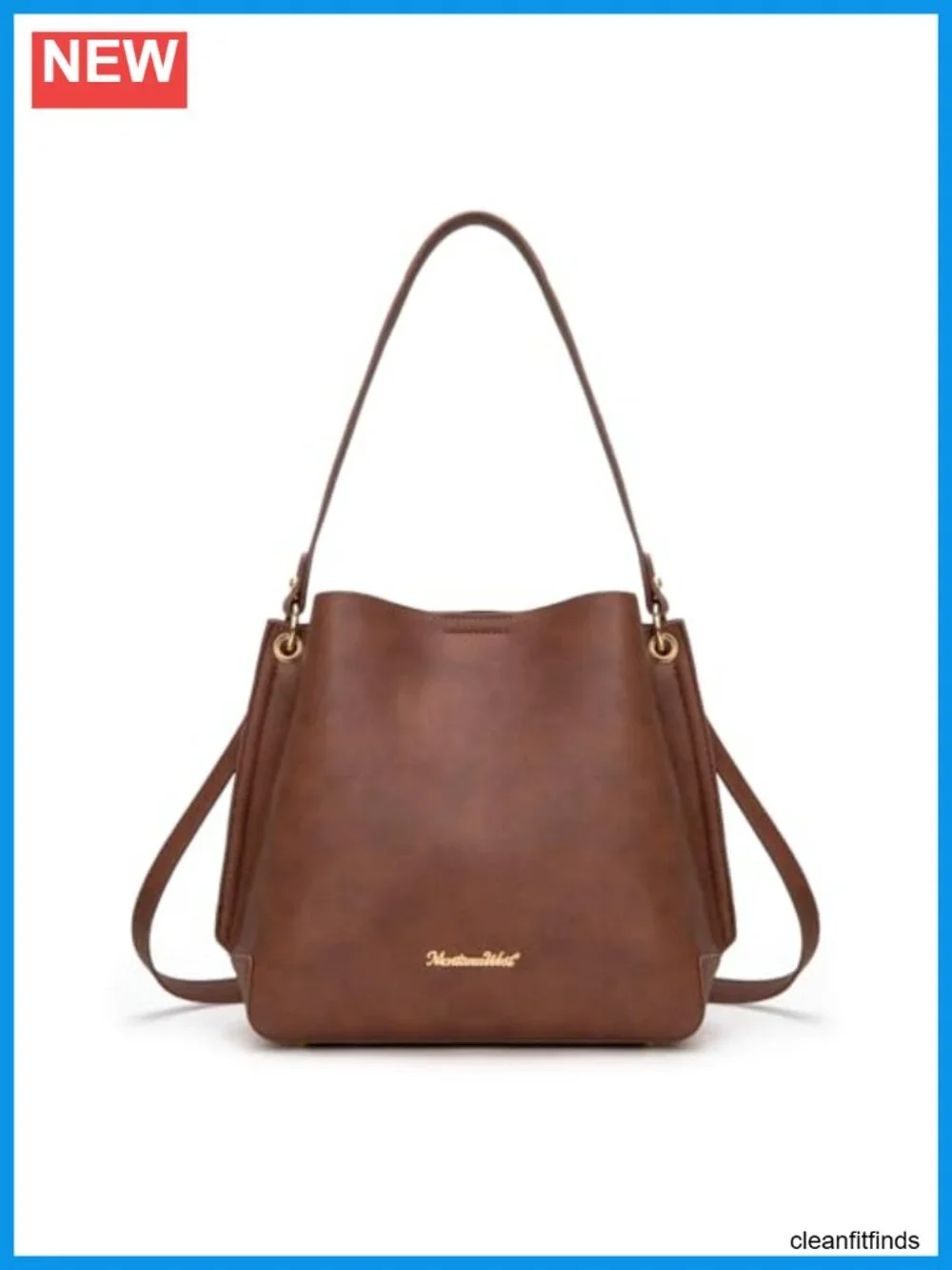 Medium Hobo Bag for Women, Faux Leather Shoulder Purse with 3 Compartments,